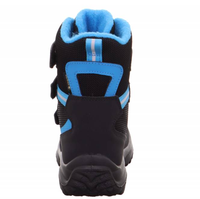 Superfit Preto Azul bebês snowcat - bota com fecho de velcro JFFX481