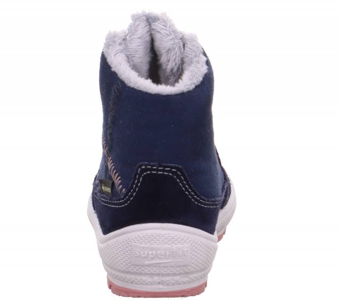 Superfit azul/rosa bebês groovy - bota com cadarço JFFX435