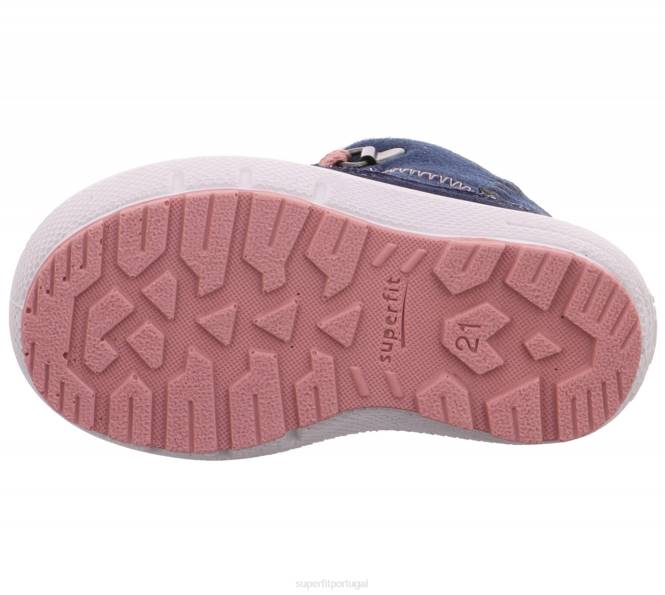 Superfit azul/rosa bebês groovy - bota com cadarço JFFX435
