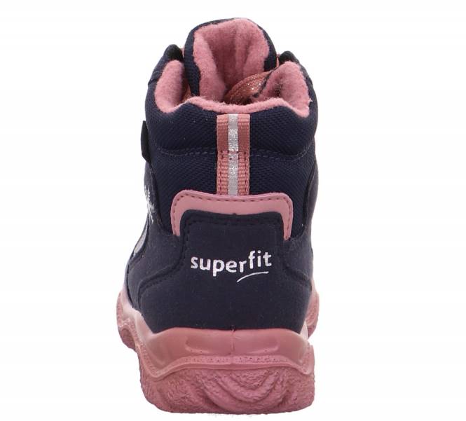 Superfit azul/rosa bebês husky1 - bota com cadarço JFFX460