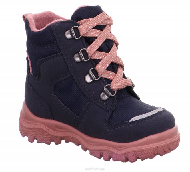 Superfit azul/rosa bebês husky1 - bota com cadarço JFFX460