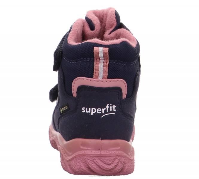 Superfit azul/rosa bebês husky1 - bota com fecho de velcro JFFX496