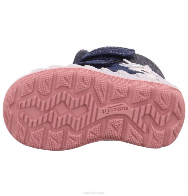 Superfit azul/rosa bebês icebird - bota com fecho de velcro JFFX471