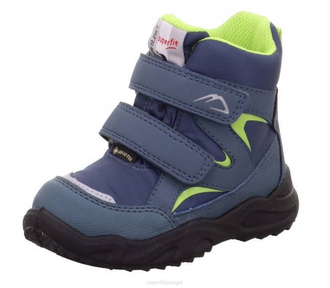 Superfit azul verde bebês geleira - bota com fecho de velcro JFFX476