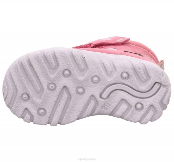 Superfit rosa bebês husky1 - bota com fecho de velcro JFFX497