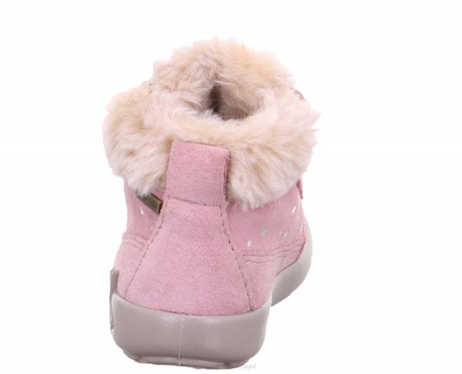 Superfit rosa bebês starlight - bota com fecho de velcro JFFX510