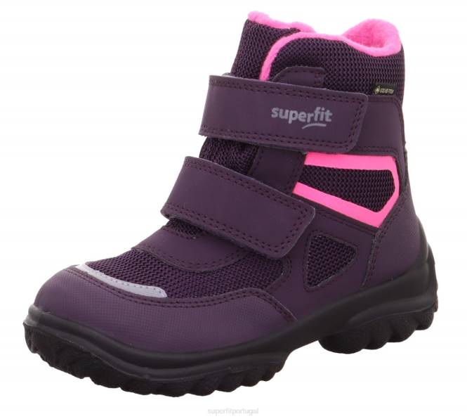 Superfit roxo Rosa bebês snowcat - bota com fecho de velcro JFFX485