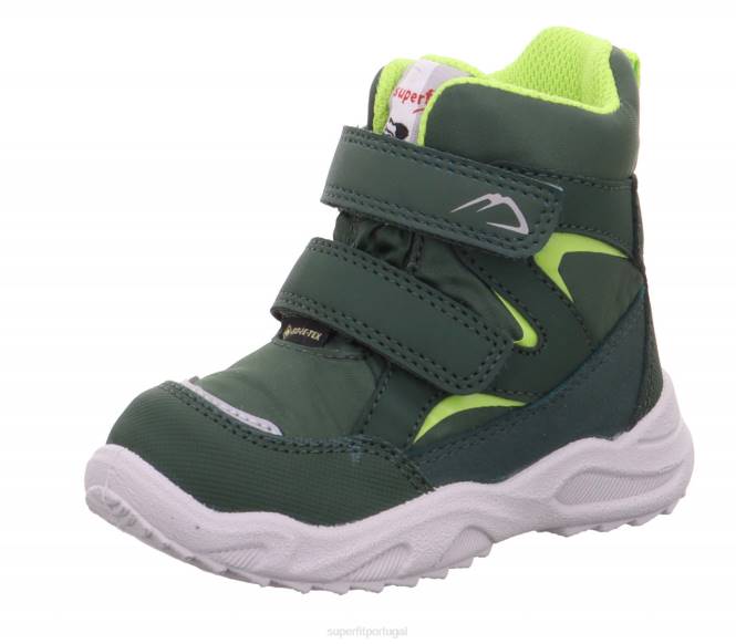 Superfit verde/verde claro bebês geleira - bota com fecho de velcro JFFX483