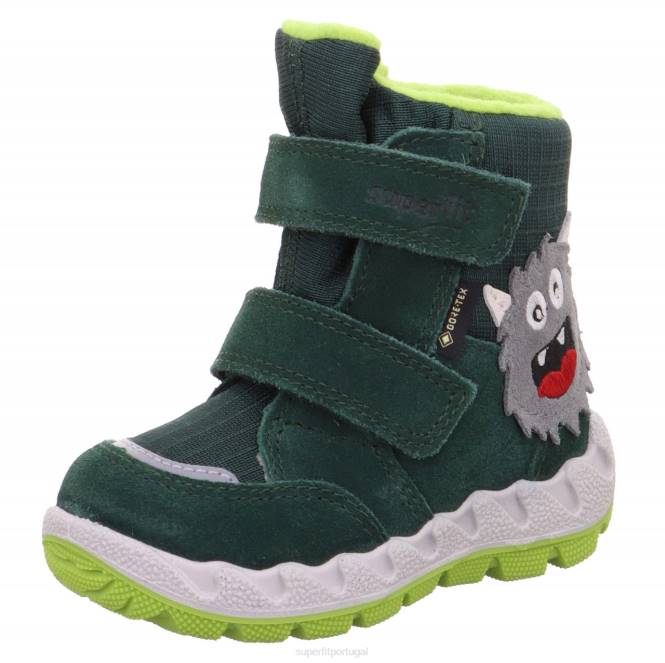 Superfit verde/verde claro bebês icebird - bota com fecho de velcro JFFX447