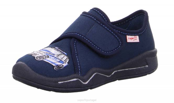 Superfit Branco azulado bebês benny - chinelo com fecho de velcro JFFX72