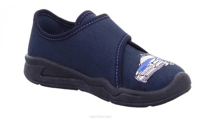 Superfit Branco azulado bebês benny - chinelo com fecho de velcro JFFX72