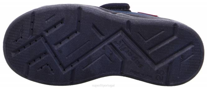 Superfit Branco azulado bebês benny - chinelo com fecho de velcro JFFX72