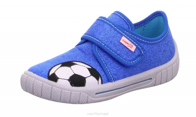 Superfit Branco azulado bebês conta - chinelo com fecho de velcro JFFX96
