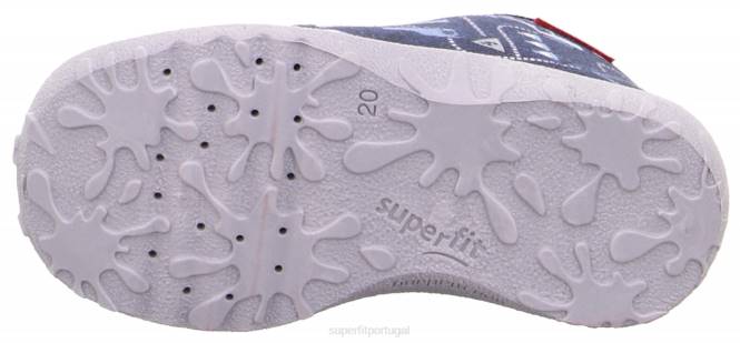 Superfit Branco azulado bebês spotty - chinelo com laço JFFX51