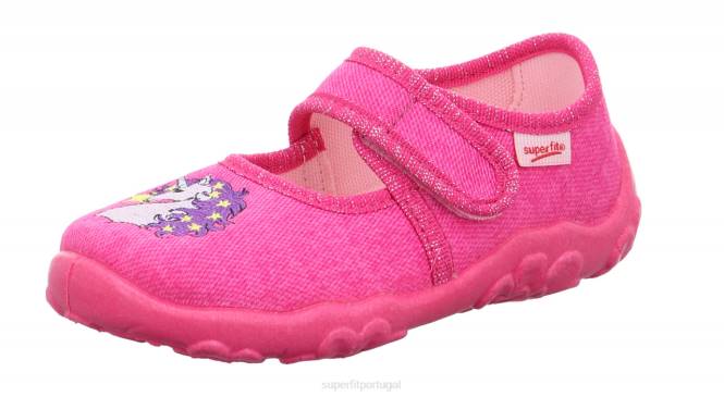 Superfit Rosa Roxo bebês bonny - chinelo com fecho de velcro JFFX19