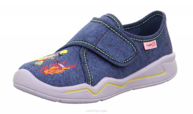Superfit azul bebês benny - chinelo com fecho de velcro JFFX150