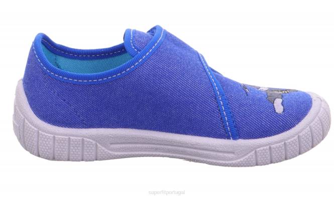 Superfit azul bebês conta - chinelo com fecho de velcro JFFX147