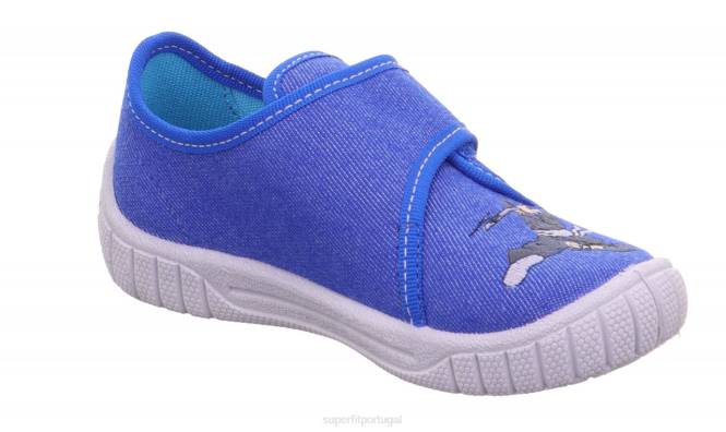 Superfit azul bebês conta - chinelo com fecho de velcro JFFX147