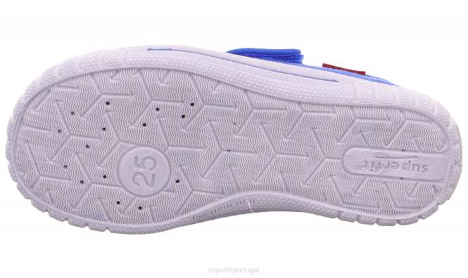 Superfit azul bebês conta - chinelo com fecho de velcro JFFX147