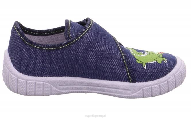 Superfit azul bebês conta - chinelo com fecho de velcro JFFX154