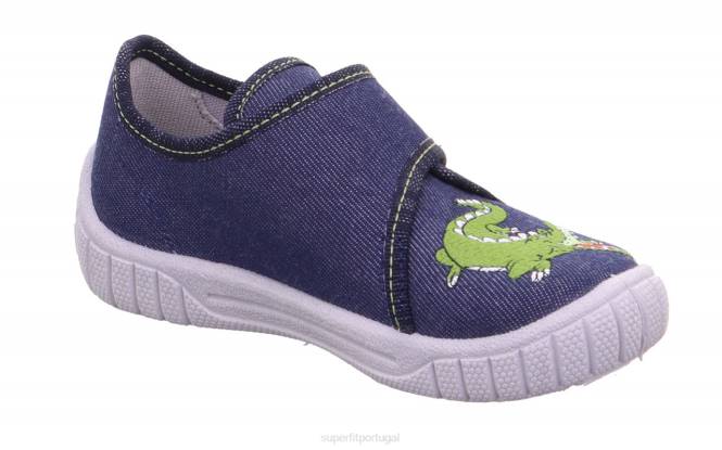Superfit azul bebês conta - chinelo com fecho de velcro JFFX154