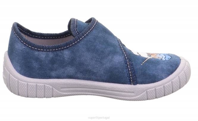 Superfit azul bebês conta - chinelo com fecho de velcro JFFX15