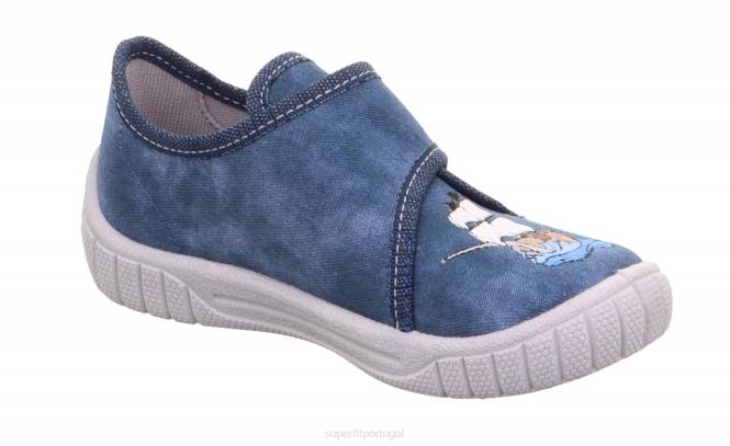 Superfit azul bebês conta - chinelo com fecho de velcro JFFX15