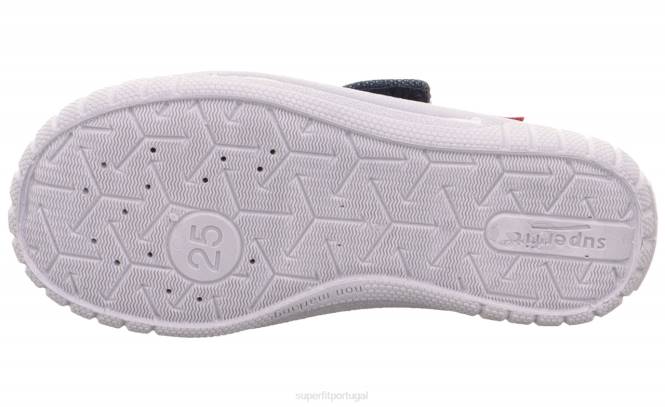 Superfit azul bebês conta - chinelo com fecho de velcro JFFX15