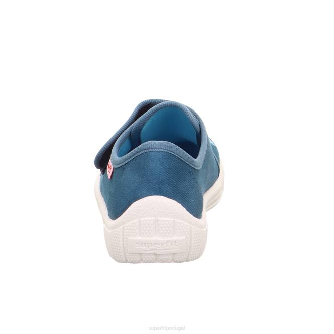 Superfit azul bebês conta - chinelo com fecho de velcro JFFX33