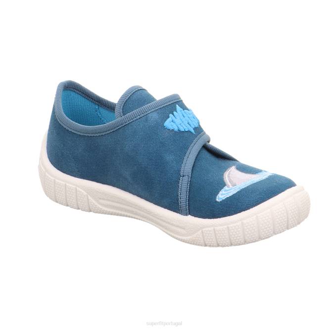 Superfit azul bebês conta - chinelo com fecho de velcro JFFX33