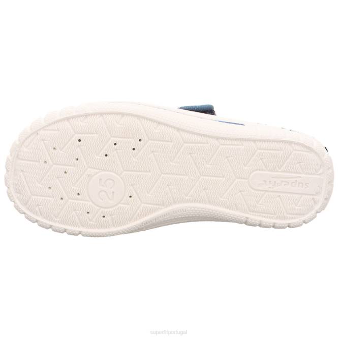 Superfit azul bebês conta - chinelo com fecho de velcro JFFX33