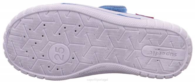 Superfit azul bebês conta - chinelo com fecho de velcro JFFX43