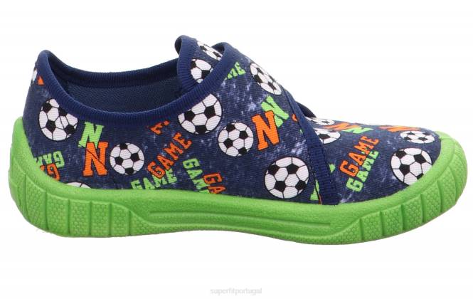 Superfit azul bebês conta - chinelo com fecho de velcro JFFX9