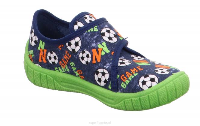 Superfit azul bebês conta - chinelo com fecho de velcro JFFX9