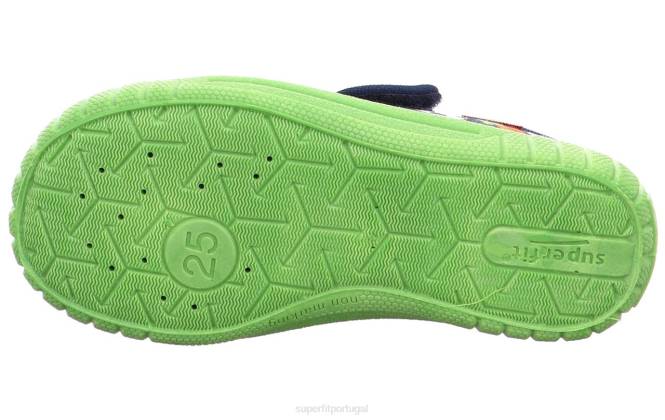 Superfit azul bebês conta - chinelo com fecho de velcro JFFX9