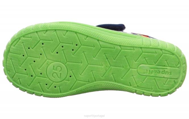 Superfit azul bebês conta - chinelo com fecho de velcro JFFX9