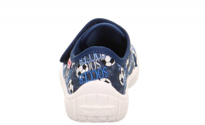Superfit azul/multicolorido bebês conta - chinelo com fecho de velcro JFFX70