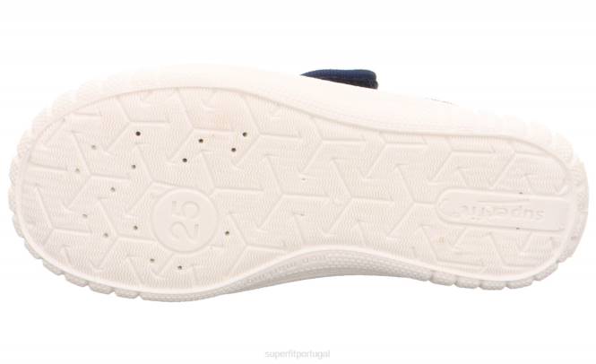 Superfit azul/multicolorido bebês conta - chinelo com fecho de velcro JFFX70