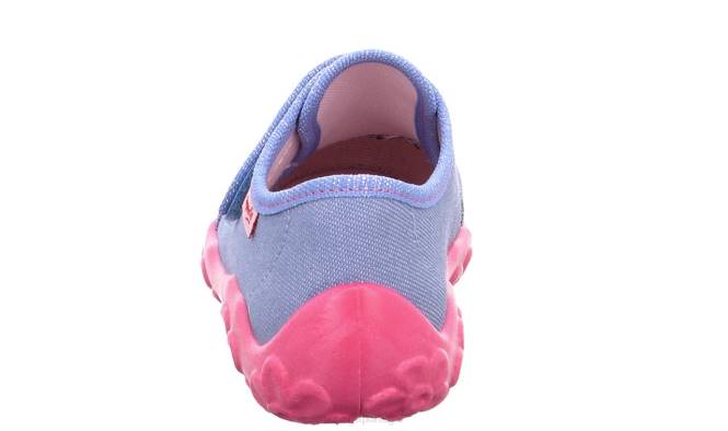 Superfit azul/rosa bebês bonny - chinelo com fecho de velcro JFFX38