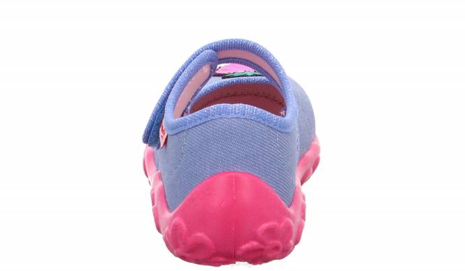 Superfit azul/rosa bebês bonny - chinelo com fecho de velcro JFFX55