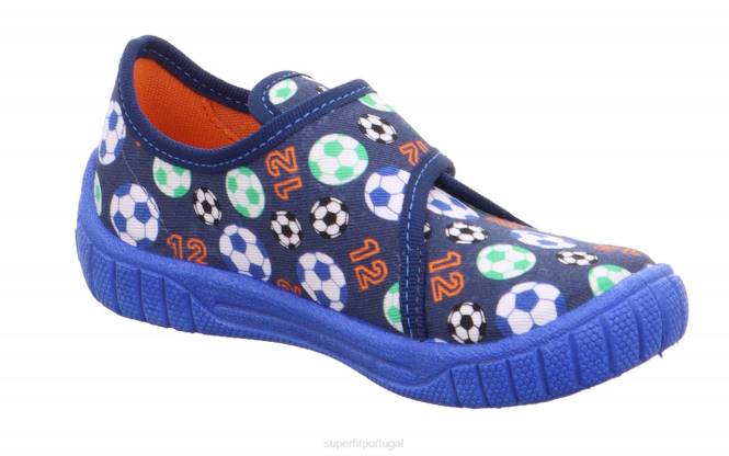 Superfit azul verde bebês conta - chinelo com fecho de velcro JFFX141