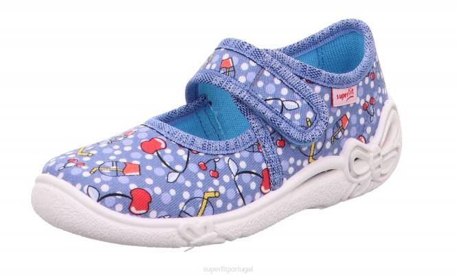 Superfit azul vermelho bebês belinda - chinelo com fecho de velcro JFFX13