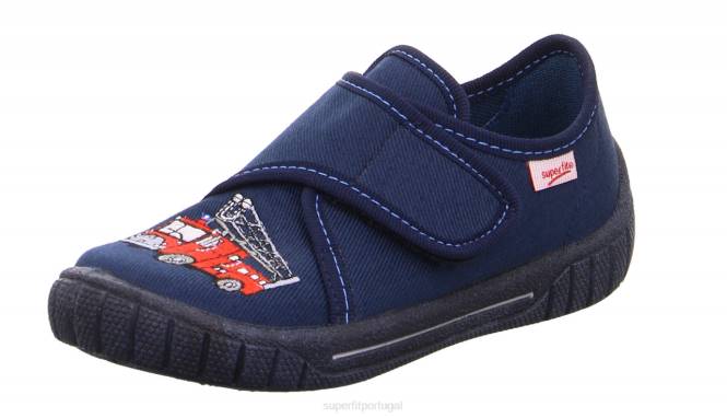 Superfit azul vermelho bebês conta - chinelo com fecho de velcro JFFX57
