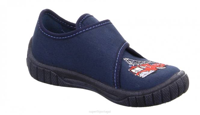 Superfit azul vermelho bebês conta - chinelo com fecho de velcro JFFX57