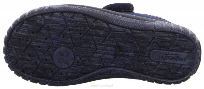 Superfit azul vermelho bebês conta - chinelo com fecho de velcro JFFX57