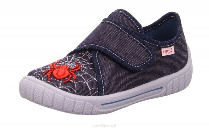 Superfit azul vermelho bebês conta - chinelo com fecho de velcro JFFX87