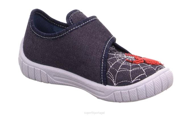 Superfit azul vermelho bebês conta - chinelo com fecho de velcro JFFX87