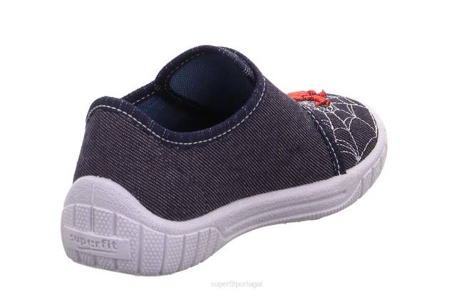 Superfit azul vermelho bebês conta - chinelo com fecho de velcro JFFX87