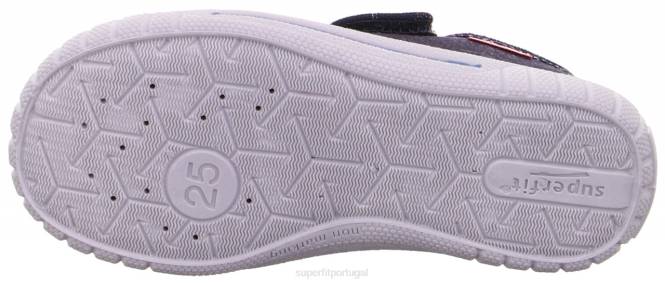 Superfit azul vermelho bebês conta - chinelo com fecho de velcro JFFX87