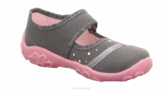 Superfit cinza bebês bonny - chinelo com fecho de velcro JFFX61